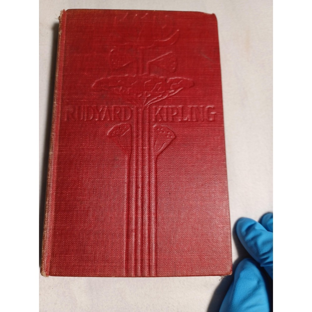 Vintage In Black And White Rudyard Kipling Red Cloth Hardcover Short Stories